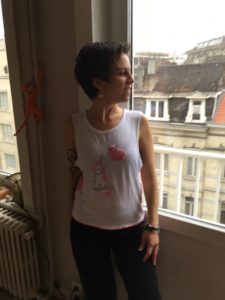 doubleyou upcycling, t-shirt loose, licorne brodee