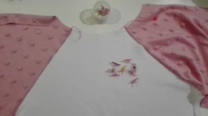 doubleyou creation, asemblage minkee, manche raglan